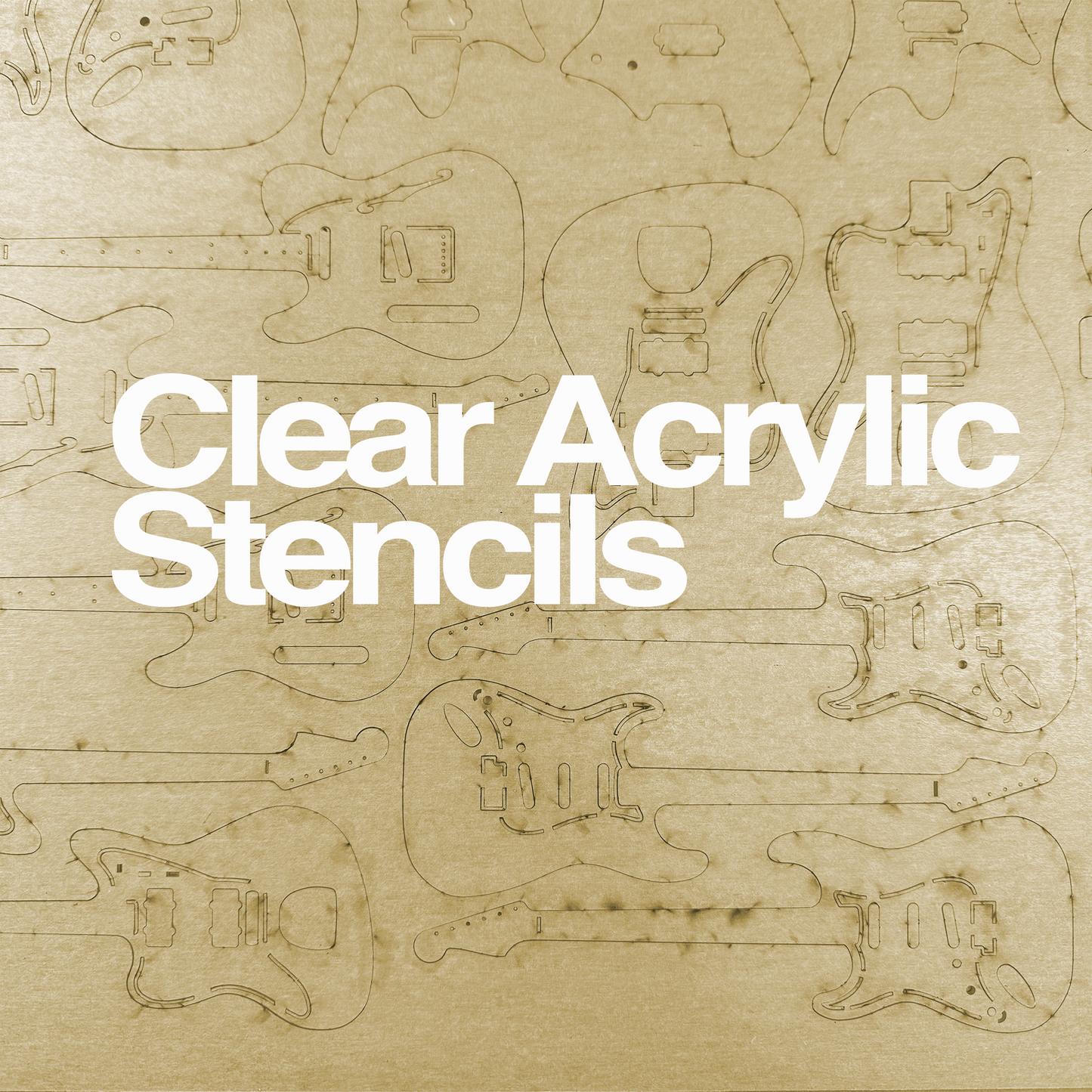Premium Sketching Stencils - Clear Acrylic - Set of 9