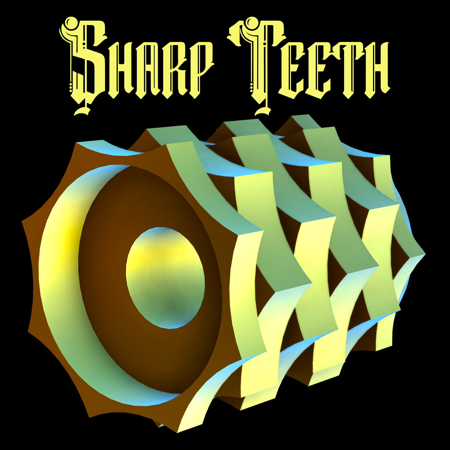 Sharp Knurl Guitar Knob - STL file