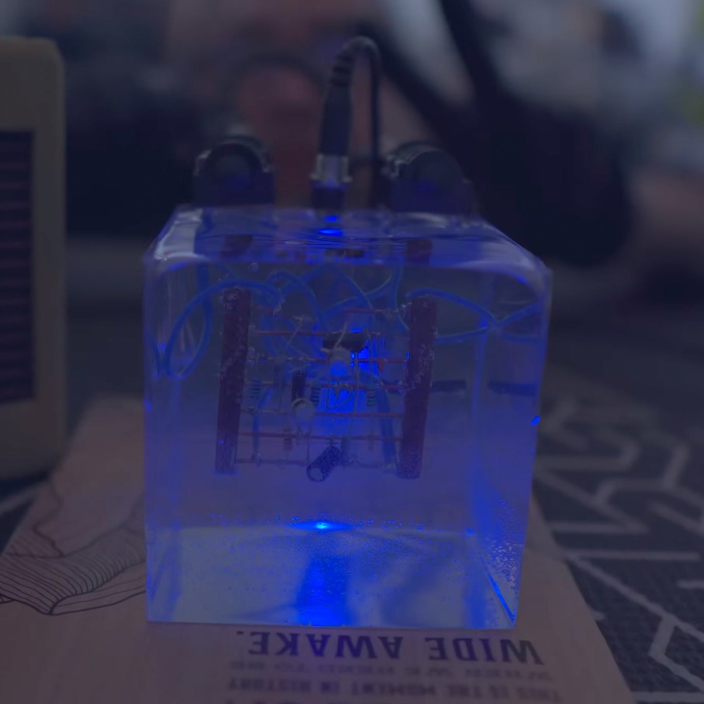 Fuzz in Resin Cube