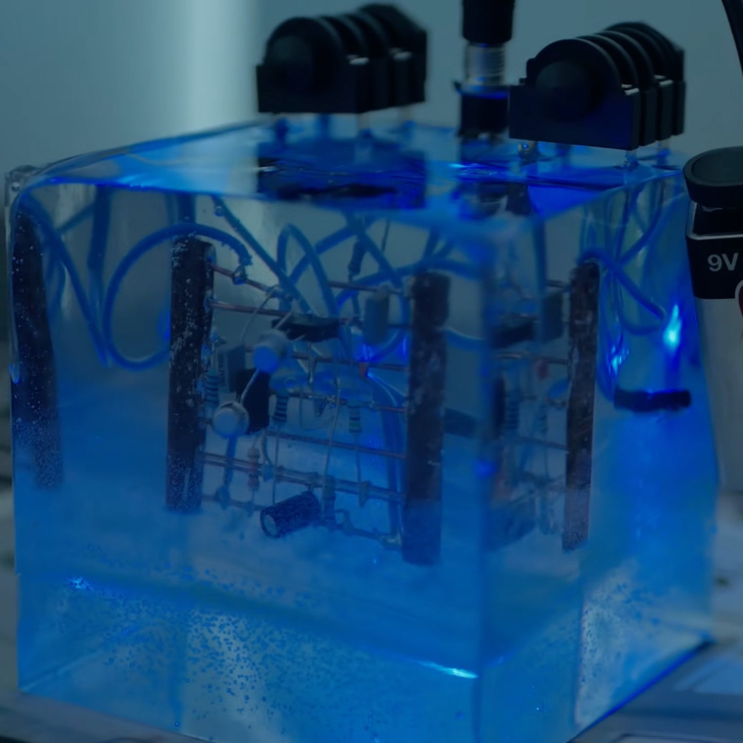 Fuzz in Resin Cube