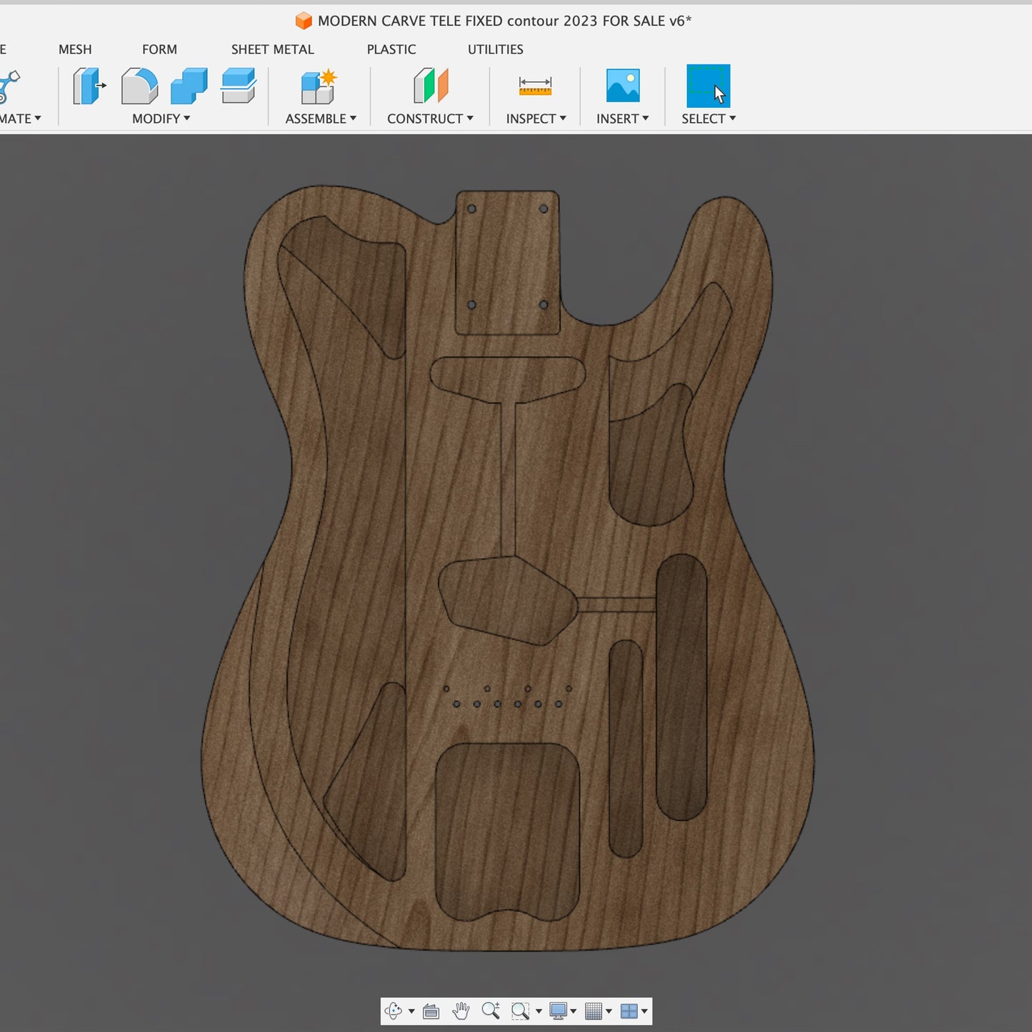 Modern Carve Fusion 360 File