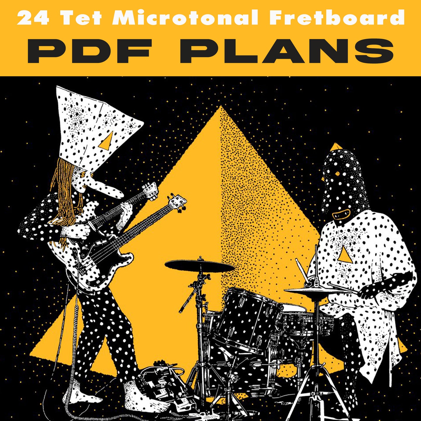Angine de Poitrine - 24 TET Microtonal Fretboard PDF Plans