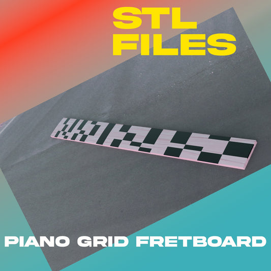 Piano Grid Fretboard STL Files for 3D printing