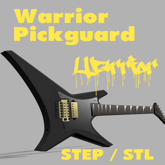 Jackson Warrior Pickguard STEP - STL