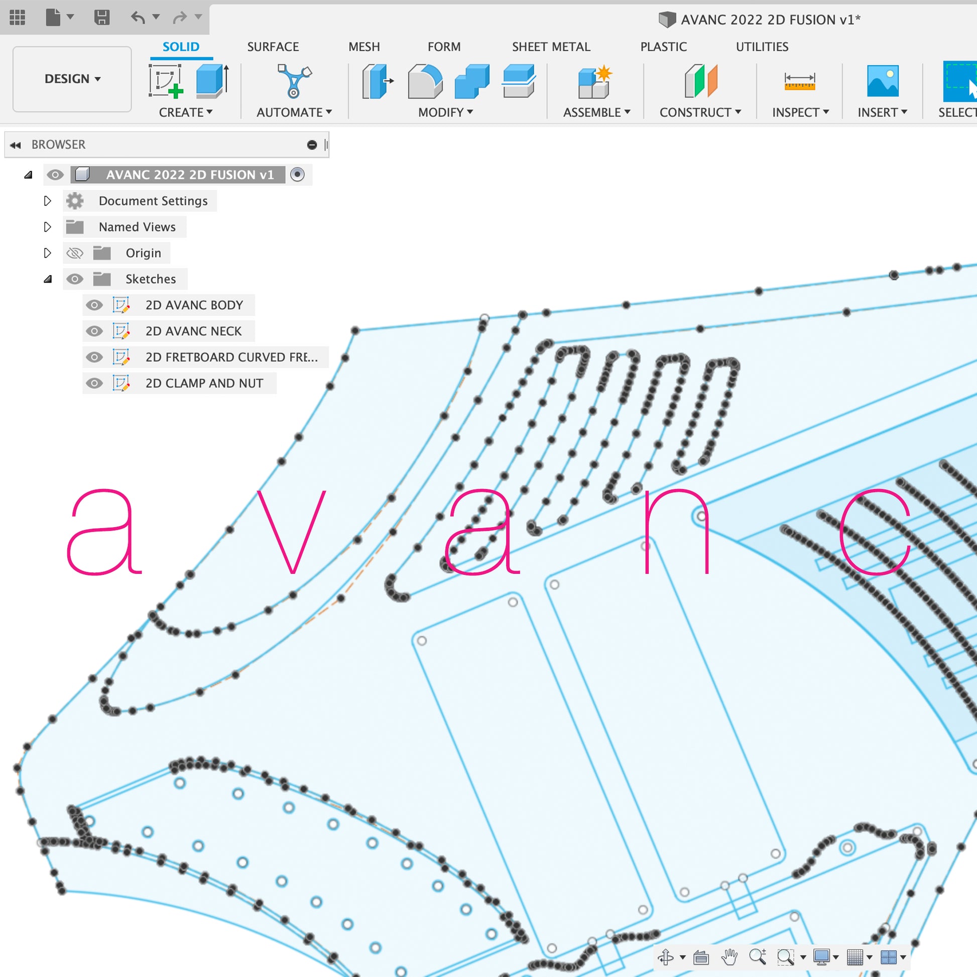 Just the sketches. Inexpensive option to get into building your own AVANC.