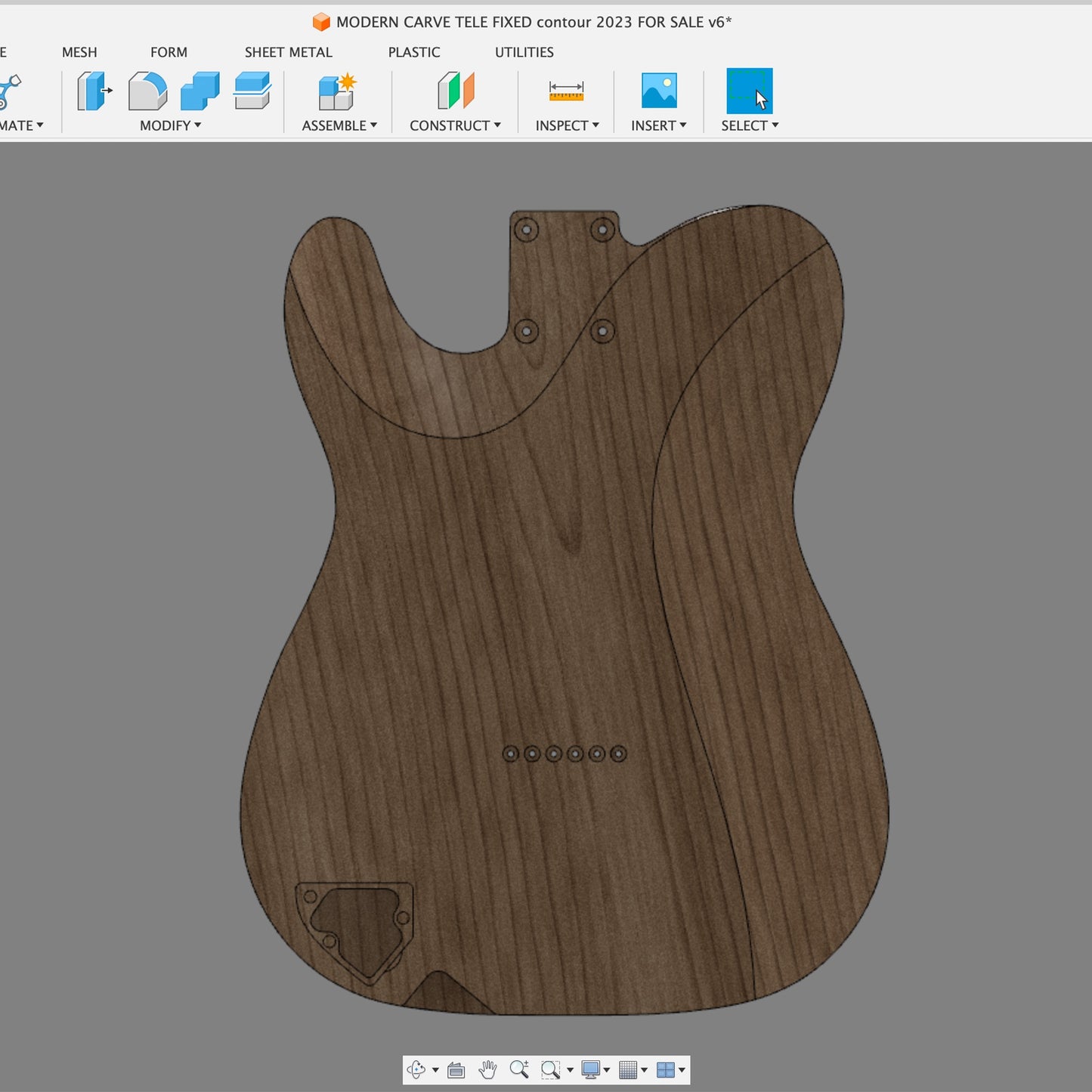 Modern Carve Fusion 360 File