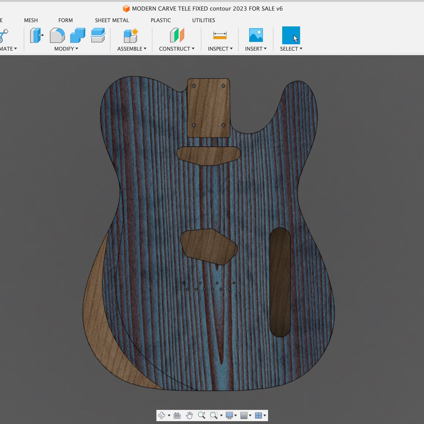 Modern Carve Fusion 360 File